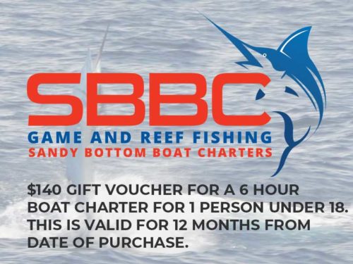 Gift Voucher - Youth / Under 18s | Sandy Bottom Boat Charter, North Coast & Newcastle